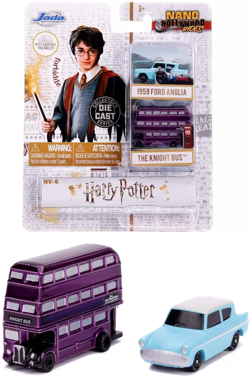 HARRY POTTER2 SET 2 MASINUTE THE KNIGHT BUS SI FORD ANGLIA 1959 - imagine 6