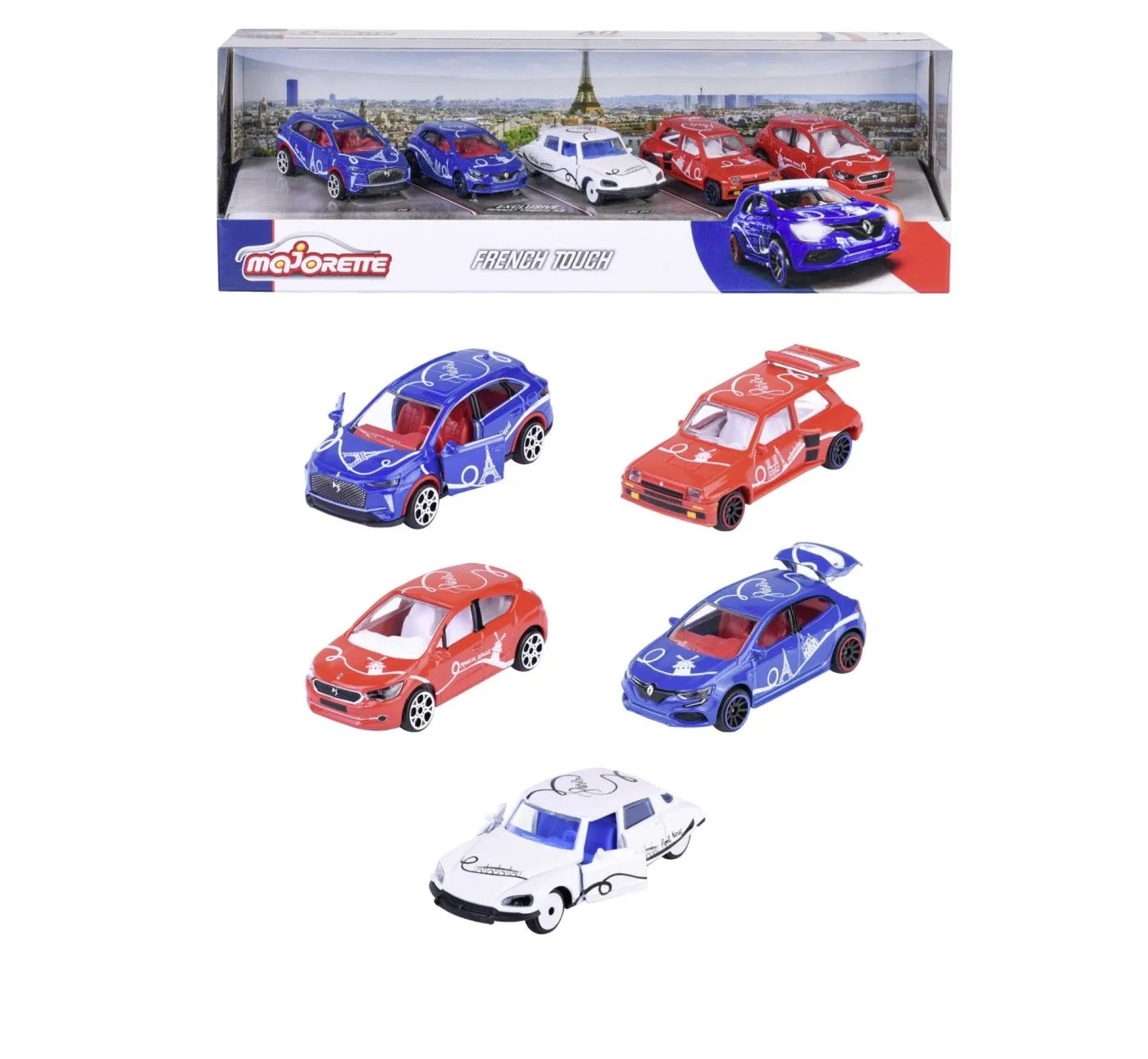 MAJORETTE FRENCH TOUCH SET 5 MASINUTE METALICE SCARA 1:64 - imagine 6