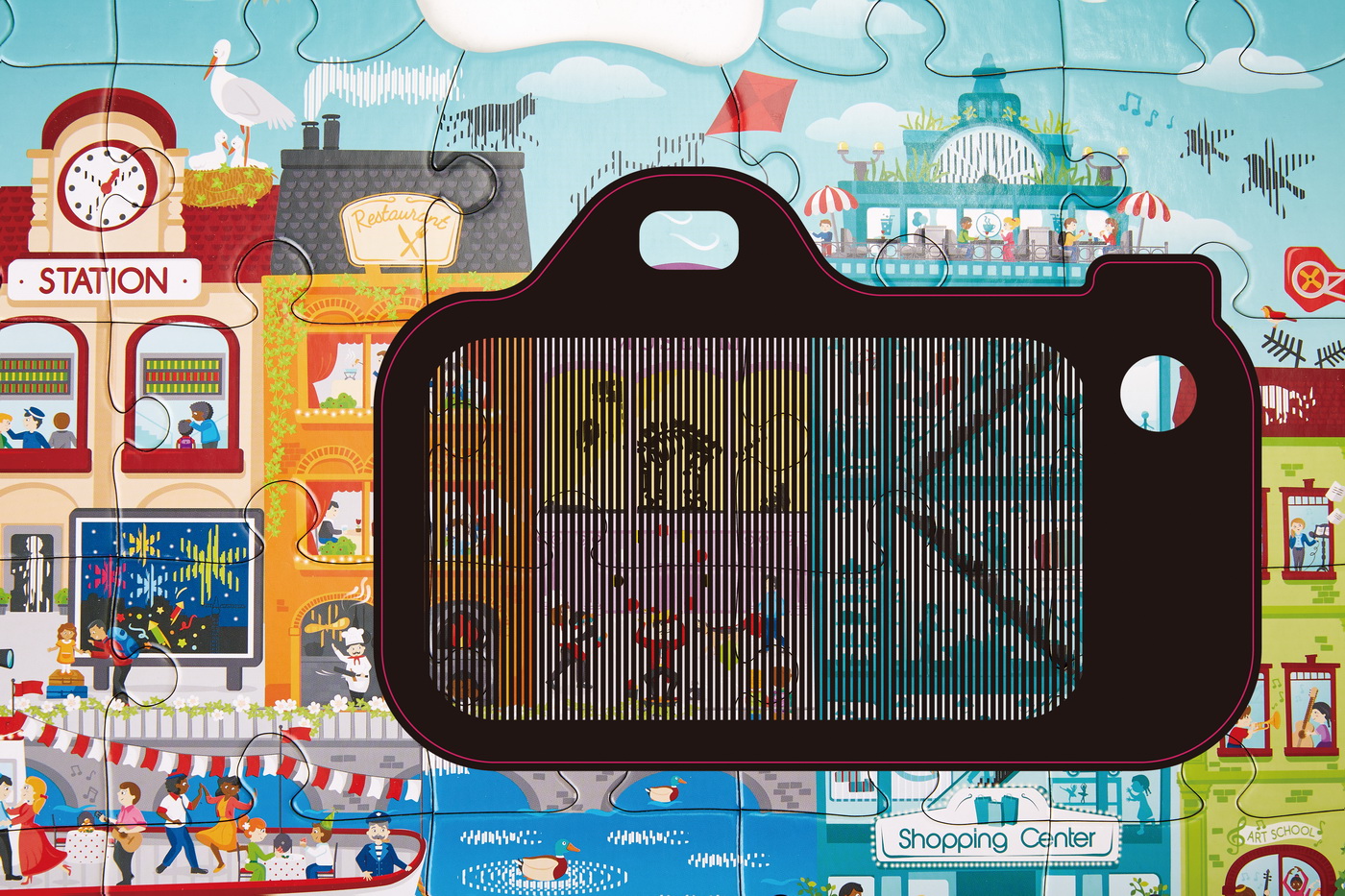 HAPE PUZZLE ORASUL ANIMAT - imagine 7