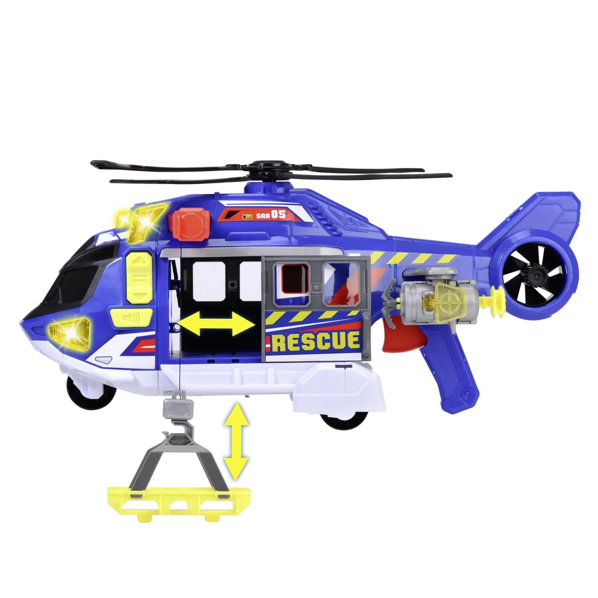 DICKIE TOYS ELICOPTER CU LUMINI SI SUNETE 39CM - imagine 7
