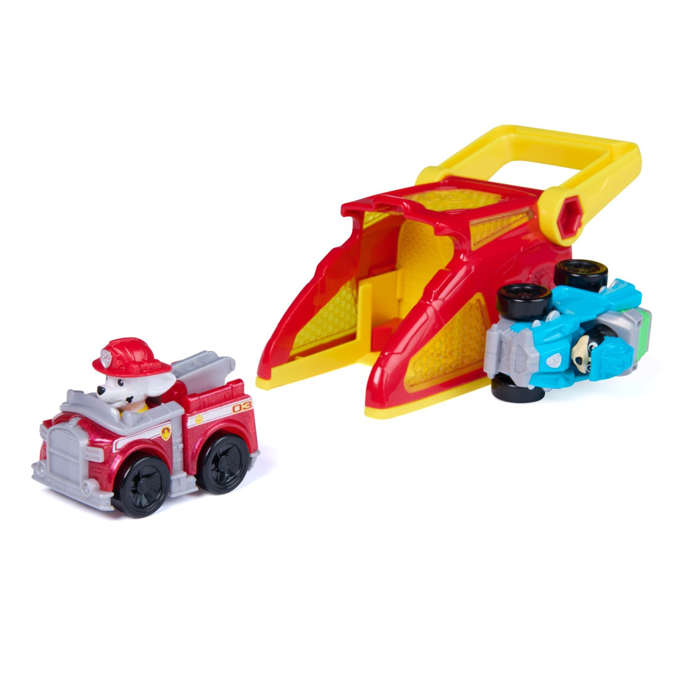 PATRULA CATELUSILOR SET FIGURINA MARSHALL SI VEHICUL CU LANSATOR - imagine 8