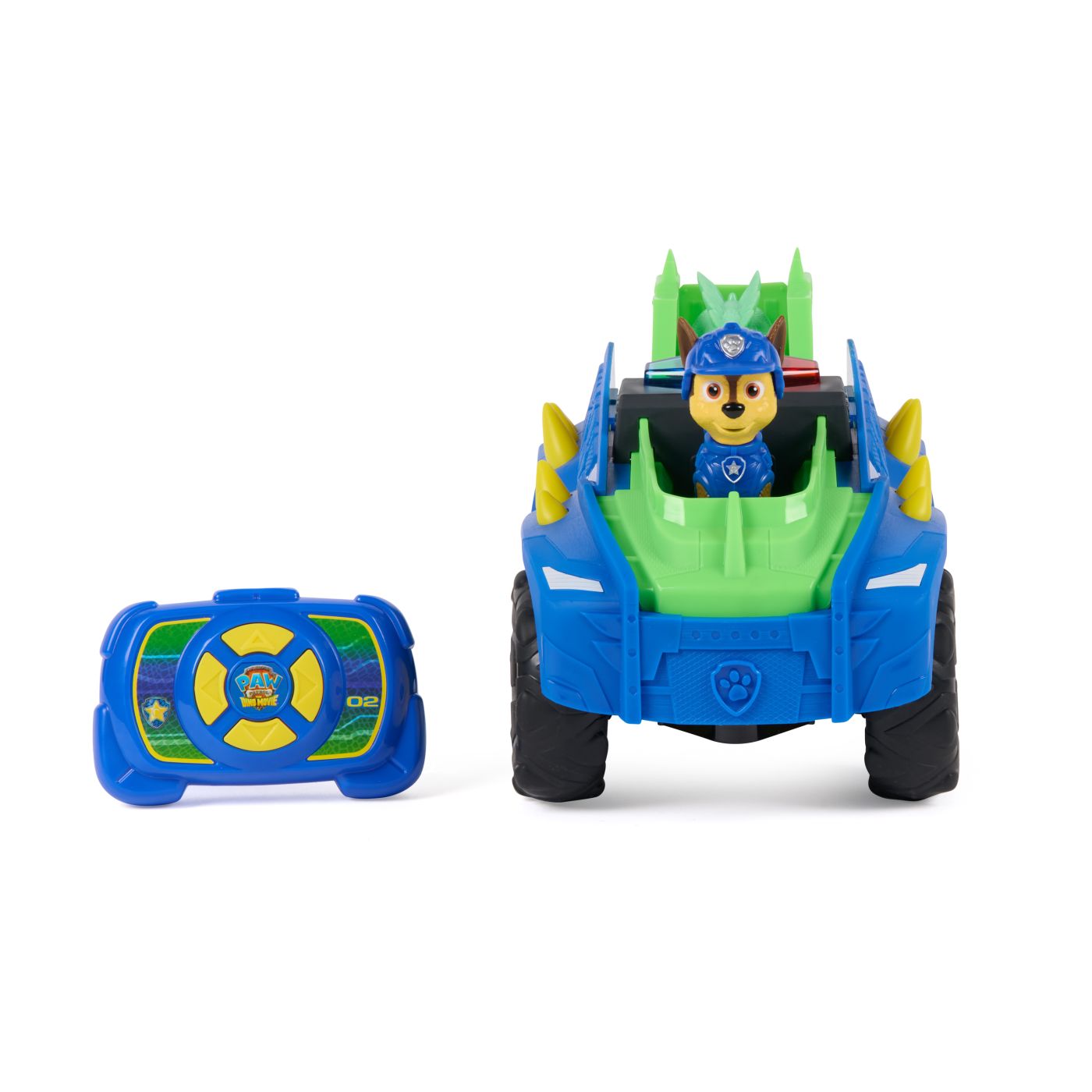 PATRULA CATELUSILOR FILMUL CU DINOZAURI SET VEHICUL DINO RC CU TELECOMANDA FIGURINA CHASE SI ACCESORII - imagine 9