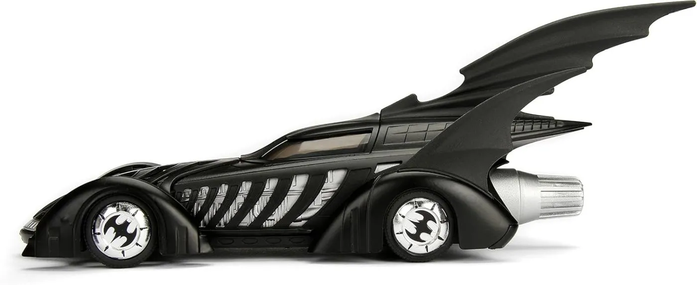 JADA DC SET BATMAN FOREVER FIGURINA BATMAN SI MASINUTA METALICA BATMOBILE SCARA 1 LA 24 - imagine 8
