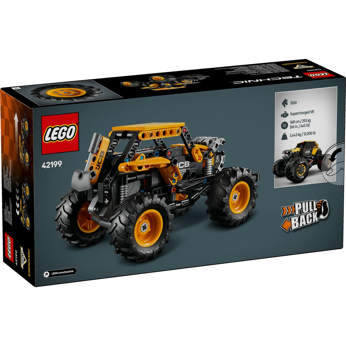 LEGO TECHNIC MONSTER JAM DIGATRON PULL-BACK 42199 - imagine 8