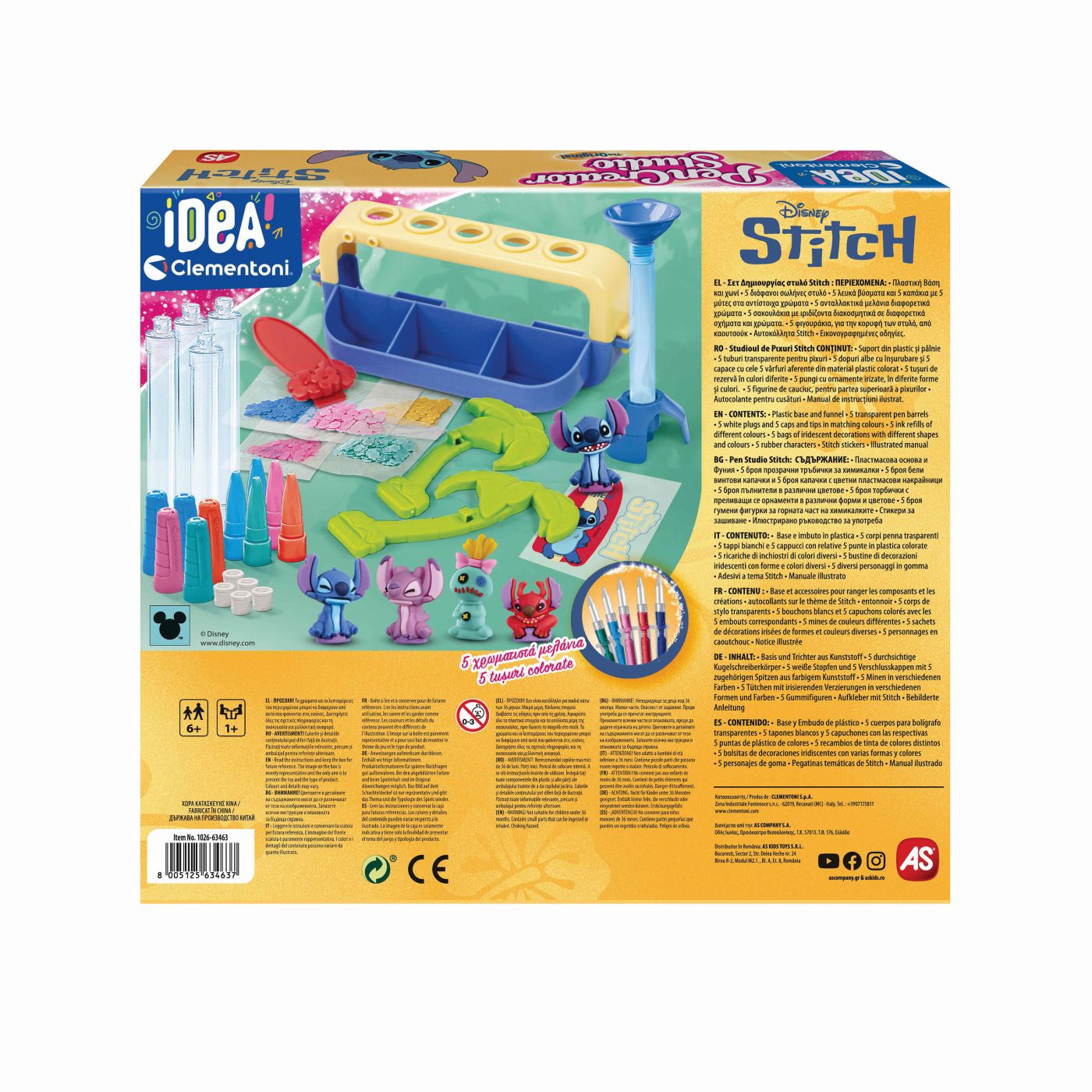 IDEA CLEMENTONI DISNEY STITCH SET CREATIE 5 PIXURI - imagine 9