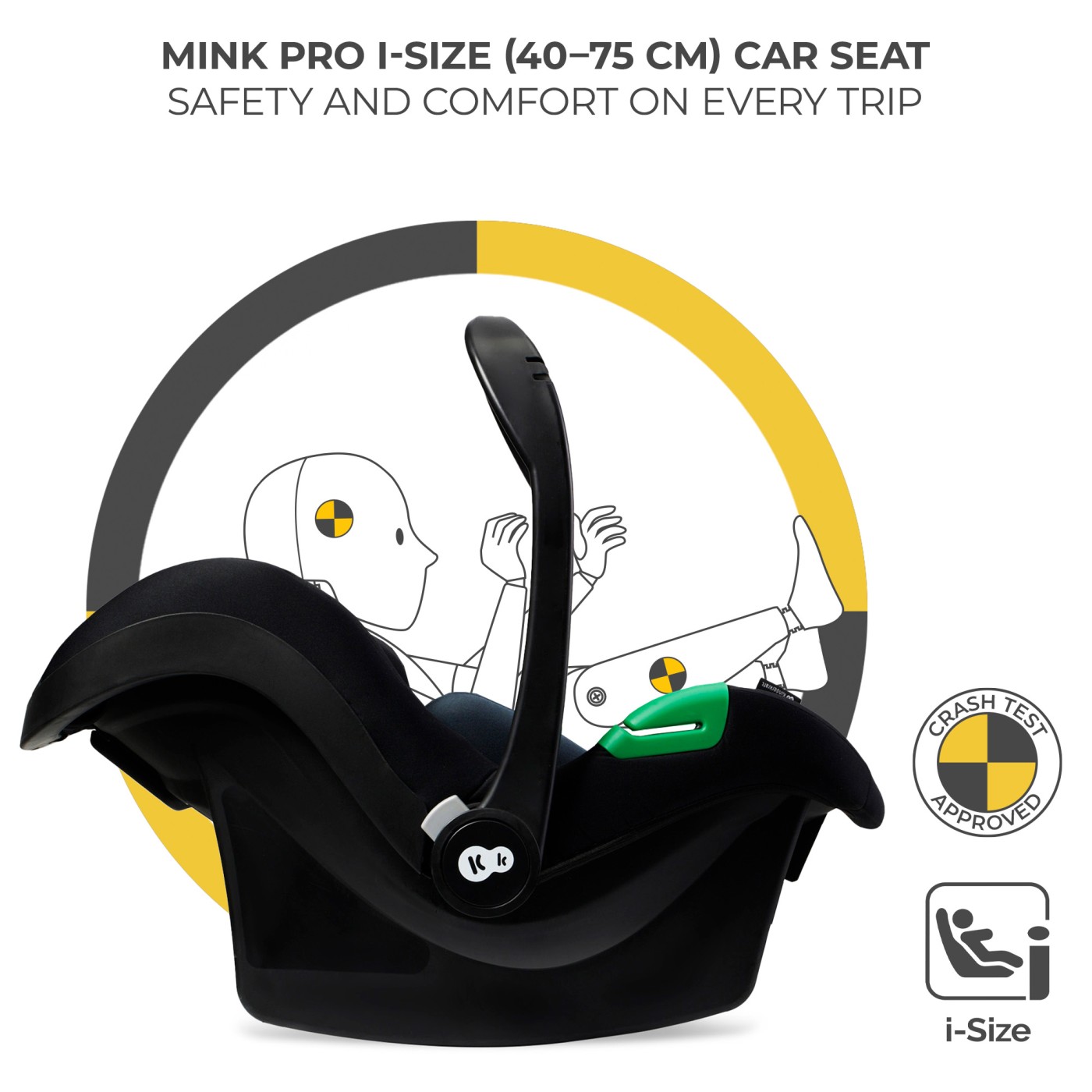 CARUCIOR KINDERKRAFT YOXI 3IN1 (MINK PRO) PURE BLACK - imagine 13