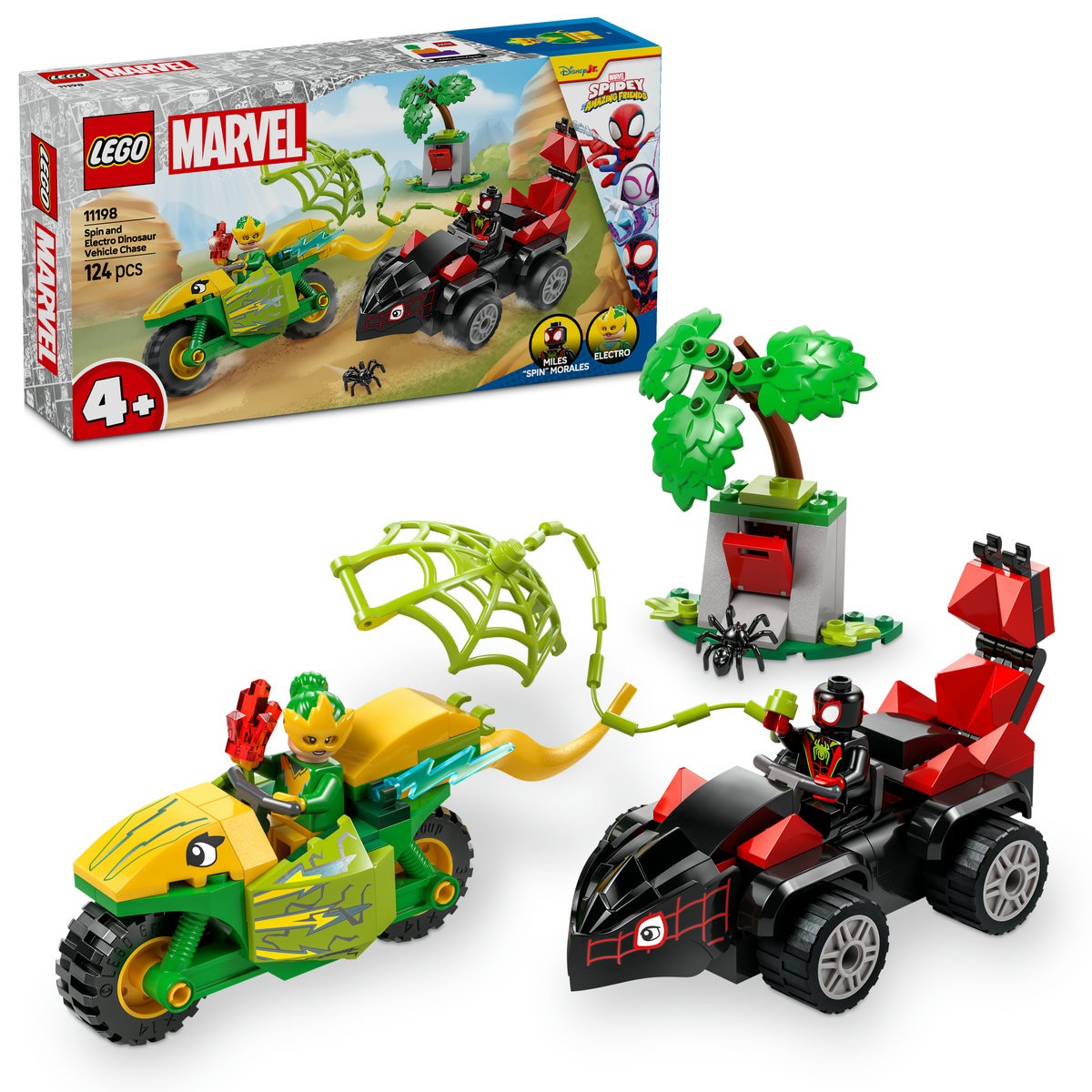 LEGO SPIDEY SPIN SI ELECTRO IN DINO-VEHICULE 11198 - imagine 9