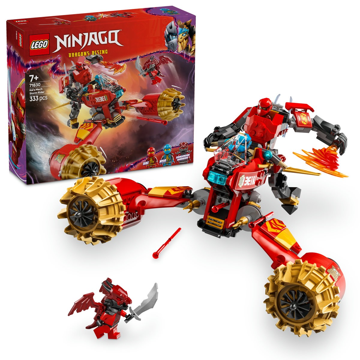 LEGO NINJAGO VEHICULUL-ROBOT ZBURATOR AL LUI KAI 71830 - imagine 9